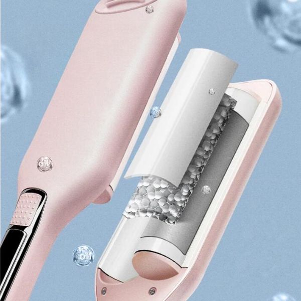 -20% Welleneisen, Hair Waver, Welleneisen Haare LCD-Lockenwickler mit 2 Zylindern LuminaBeauty   