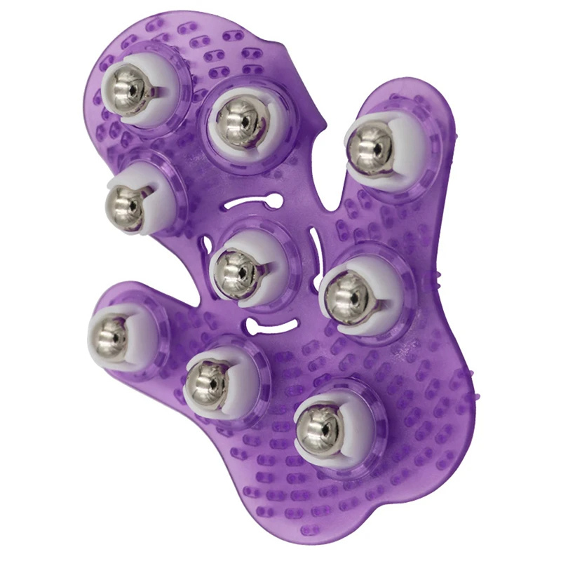 Nackenmassagehandschuh Massagers LuminaBeauty Lila Einzel 