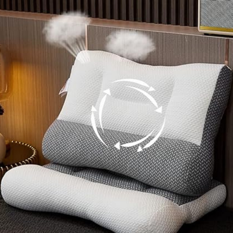 -20% Seitenschläferkissen | Ergonomisches Kissen Pillows LuminaBeauty Grau  