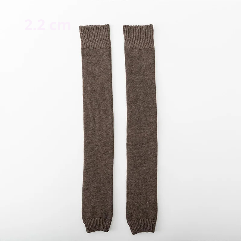 Dicke Wollstrümpfe Leg Warmers LuminaBeauty Dunkelbraun Einzel 