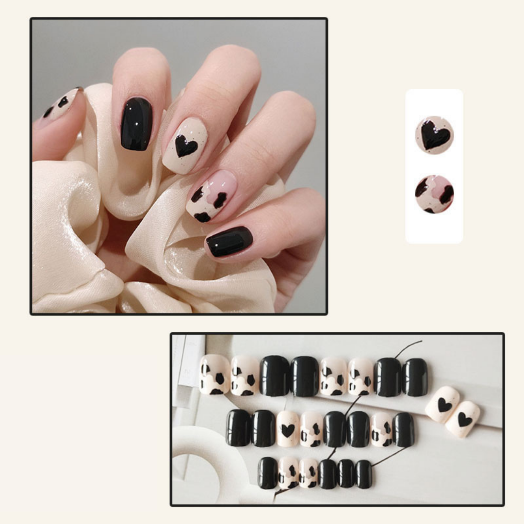 LuxeNails Nagelkunst-Zubehör LuminaBeauty Schwarz Herz  