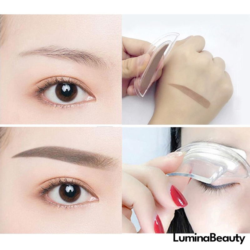 Augenbrauenschablone Eyebrow Stencils LuminaBeauty   