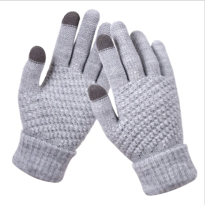 Winterhandschuhe Gloves & Mittens LuminaBeauty Grau Einzel 