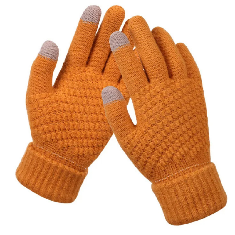 Winterhandschuhe Gloves & Mittens LuminaBeauty Orange Einzel 