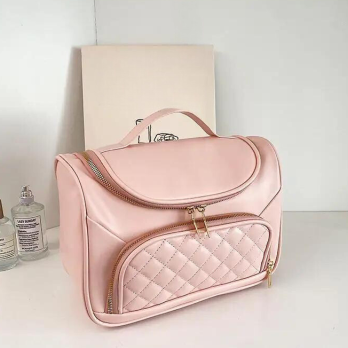 -30% Make-up-Tasche | Kulturbeutel Damen-Make-up-Tasche LuminaBeauty Rosa Einzel 