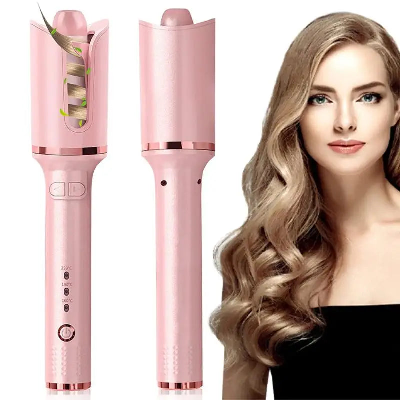 -20% Automatischer Lockenstab | Lockenwickler Elektrisch Lockenstäbe LuminaBeauty Rosa EU Einzel