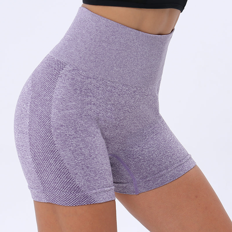 Nahtlose Workout Shorts für Frauen Sportbekleidung LuminaBeauty Lila XS 