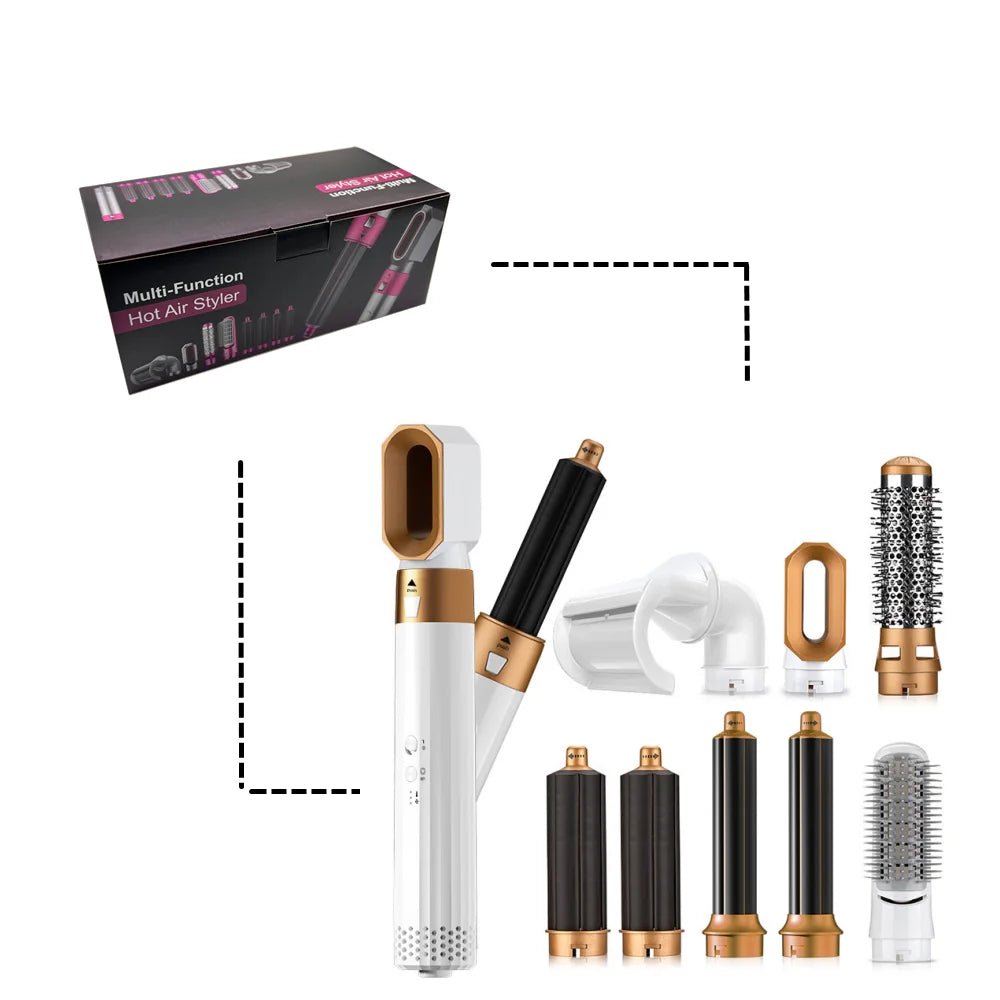 30% 8-in-1 Haartrockner | Glätteisen | Lockenwickler 8-in-1 bürstenloser Haarstyler LuminaBeauty Einzel  