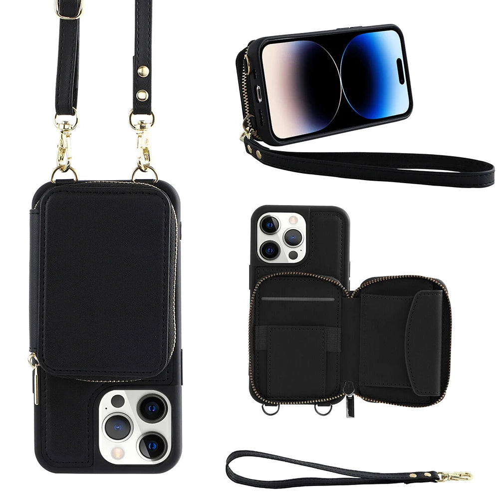 -20% SmartZip iPhone Case Mobiltelefontaschen LuminaBeauty Schwarz iPhone 15 ProMax Einzel