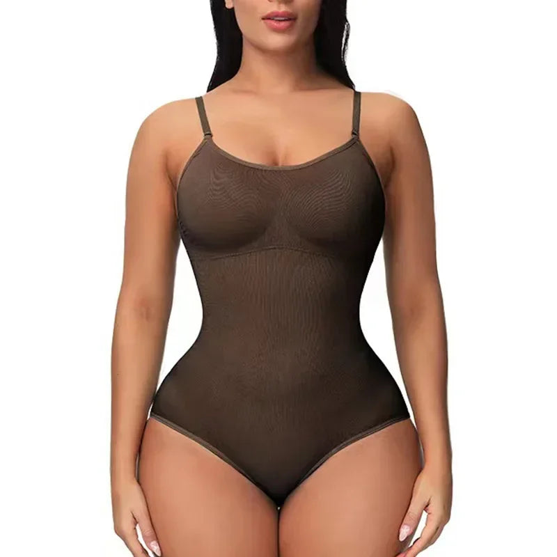 -20% Ganzkörperformer Shapewear Ganzkörperformer für Damen LuminaBeauty Braun XL Einzel