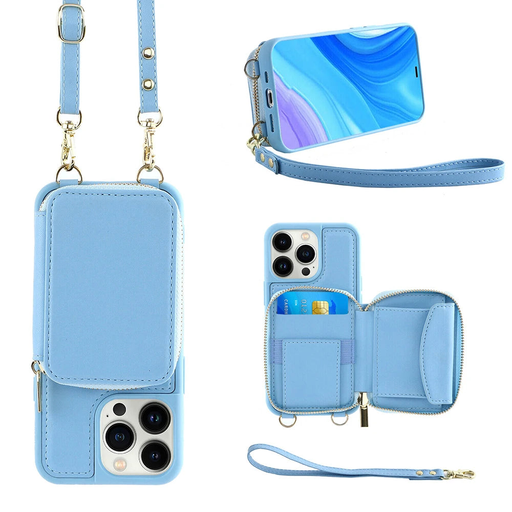 -20% SmartZip iPhone Case Mobiltelefontaschen LuminaBeauty Himmelblau iPhone 15 ProMax Einzel