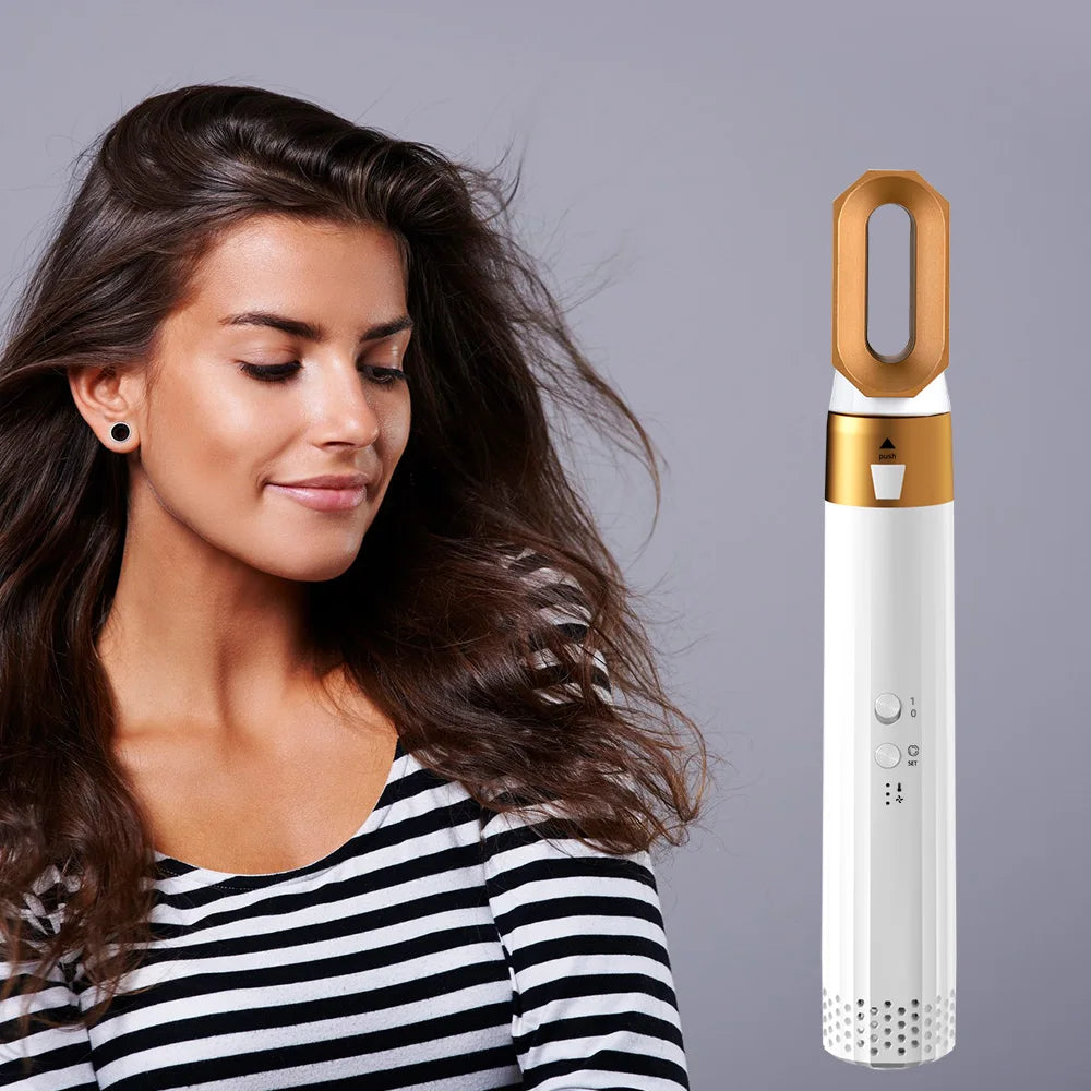 30% 8-in-1 Haartrockner | Glätteisen | Lockenwickler 8-in-1 bürstenloser Haarstyler LuminaBeauty   