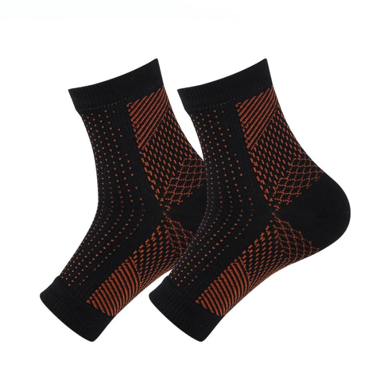 -20% Neuropathie Kompressionssocken Socken LuminaBeauty Schwarz / Orange S/M Einzel