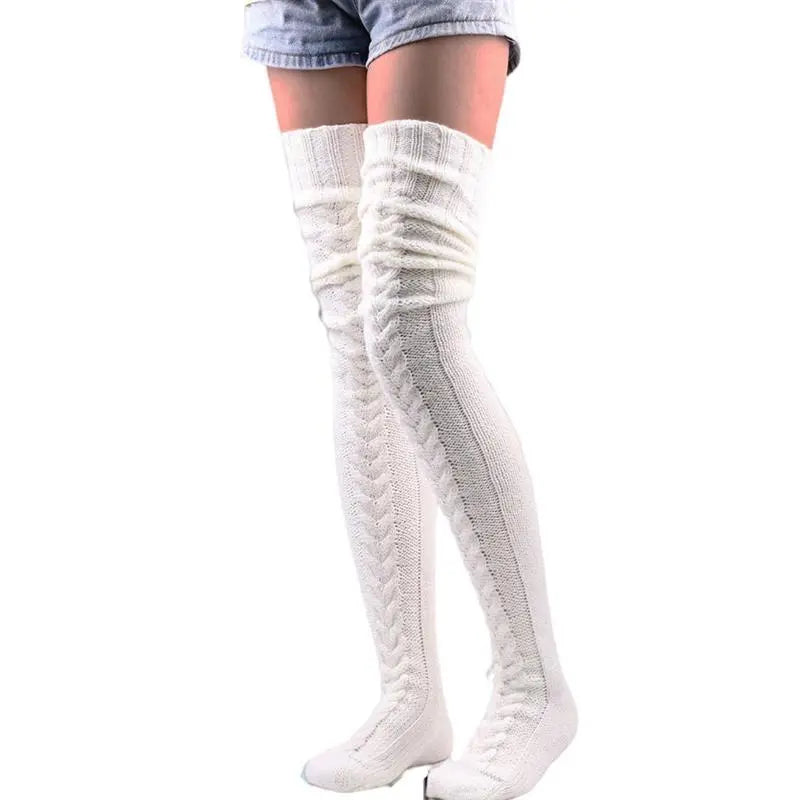 Overknee-Strümpfe Socks LuminaBeauty Weiss 85cm Einzel